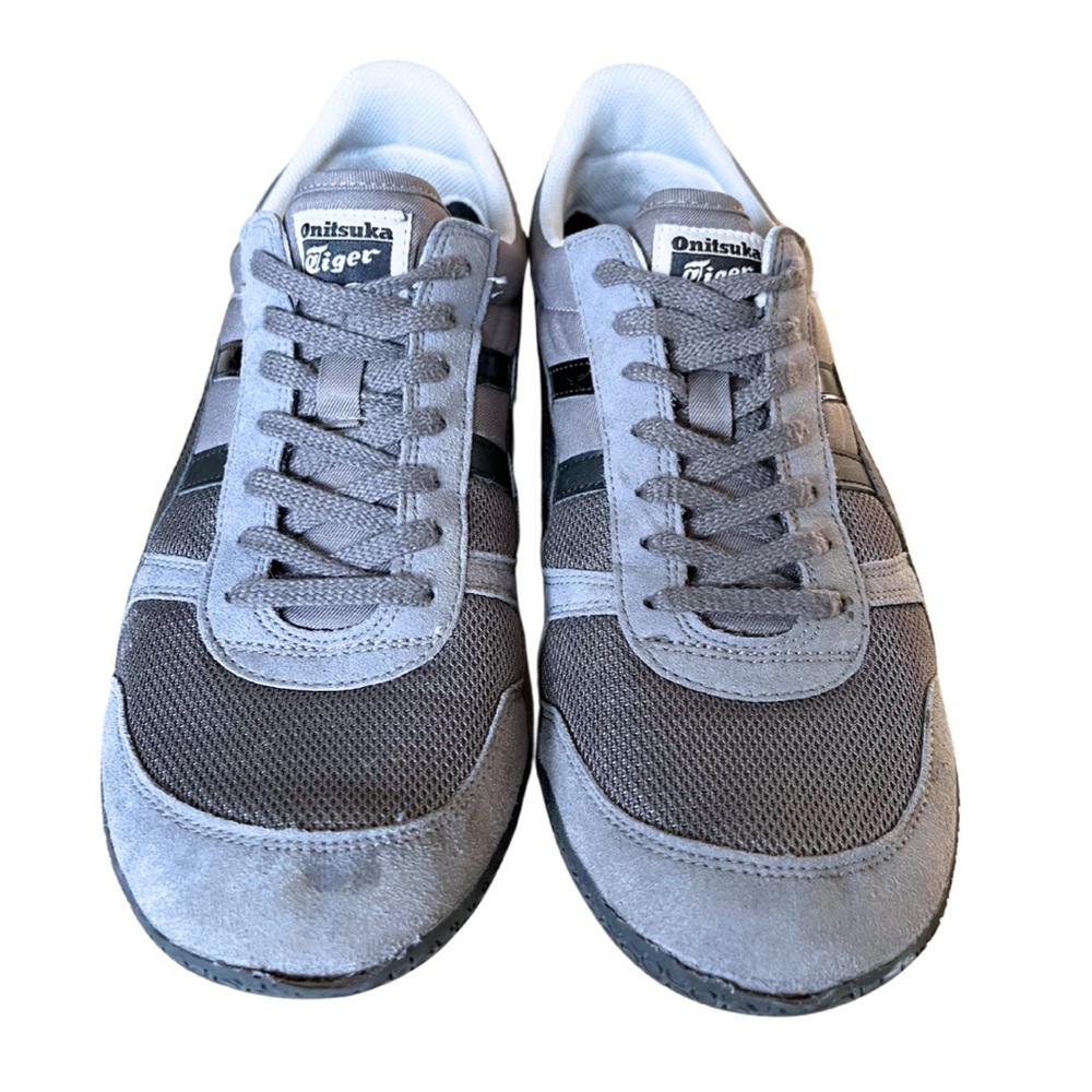 Onitsuka Tiger Ultimate 81 Trainers Mens 12 Charcoal Gray Black Running Shoes - Picture 3 of 6